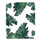 Banana Leaf Watercolor Painting, Tropical Nature Botanical Palm Illustration Bohemian Minimal Luxe (Print Only) thumbnail