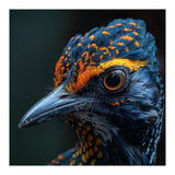 Close Up Of A Colorful Bird Head And Eye (Print Only) thumbnail