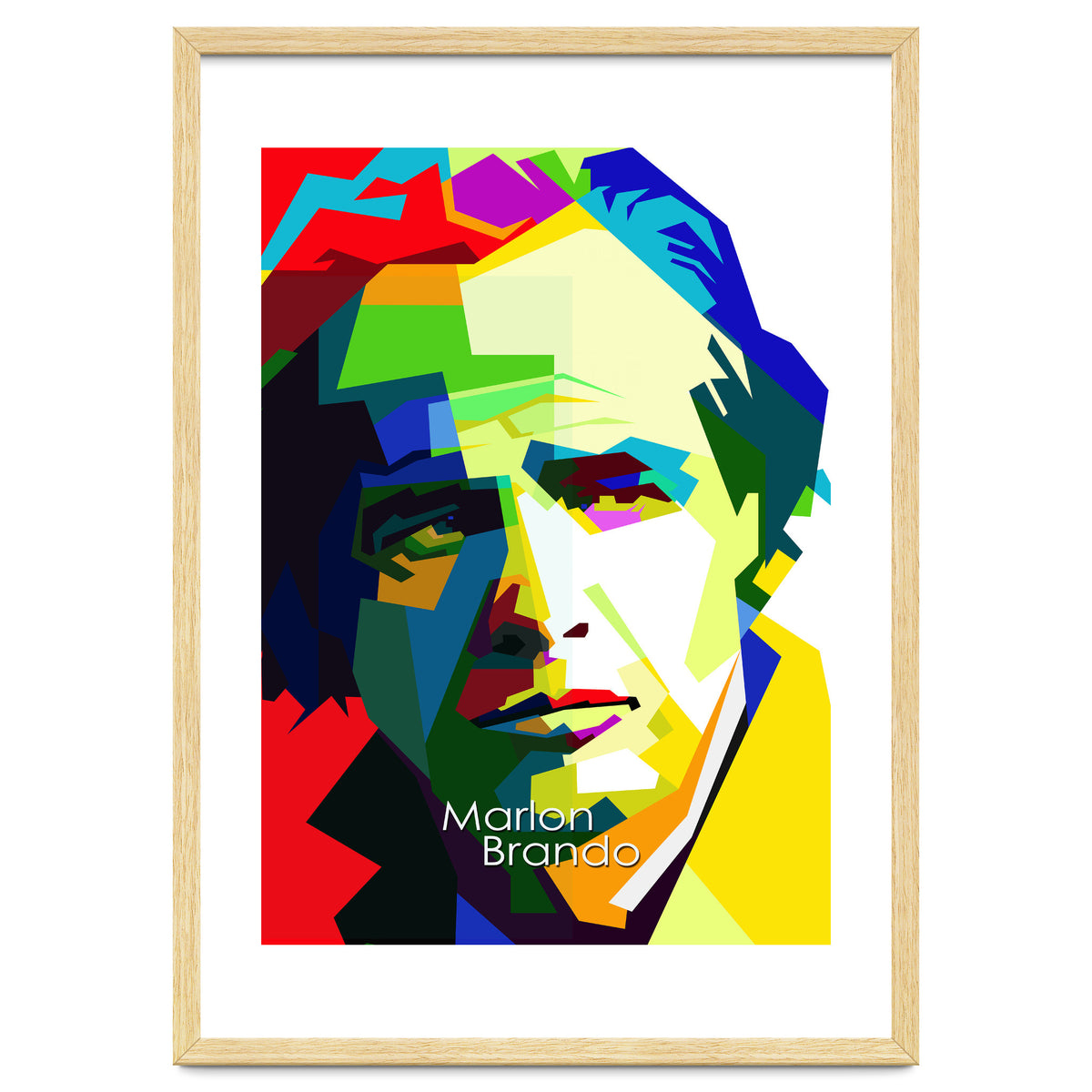 Marlon Brando Hollywood Legend Pop Art WPAP