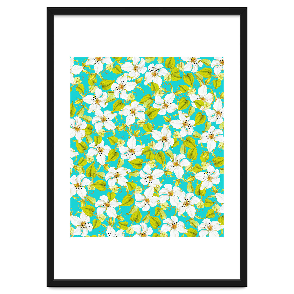 White Floral #society6 #decor #pattern