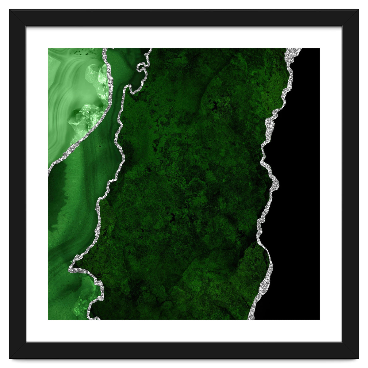 Green & Silver Agate Texture 01