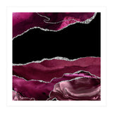 Burgundy & Silver Agate Texture 02 (Print Only) thumbnail