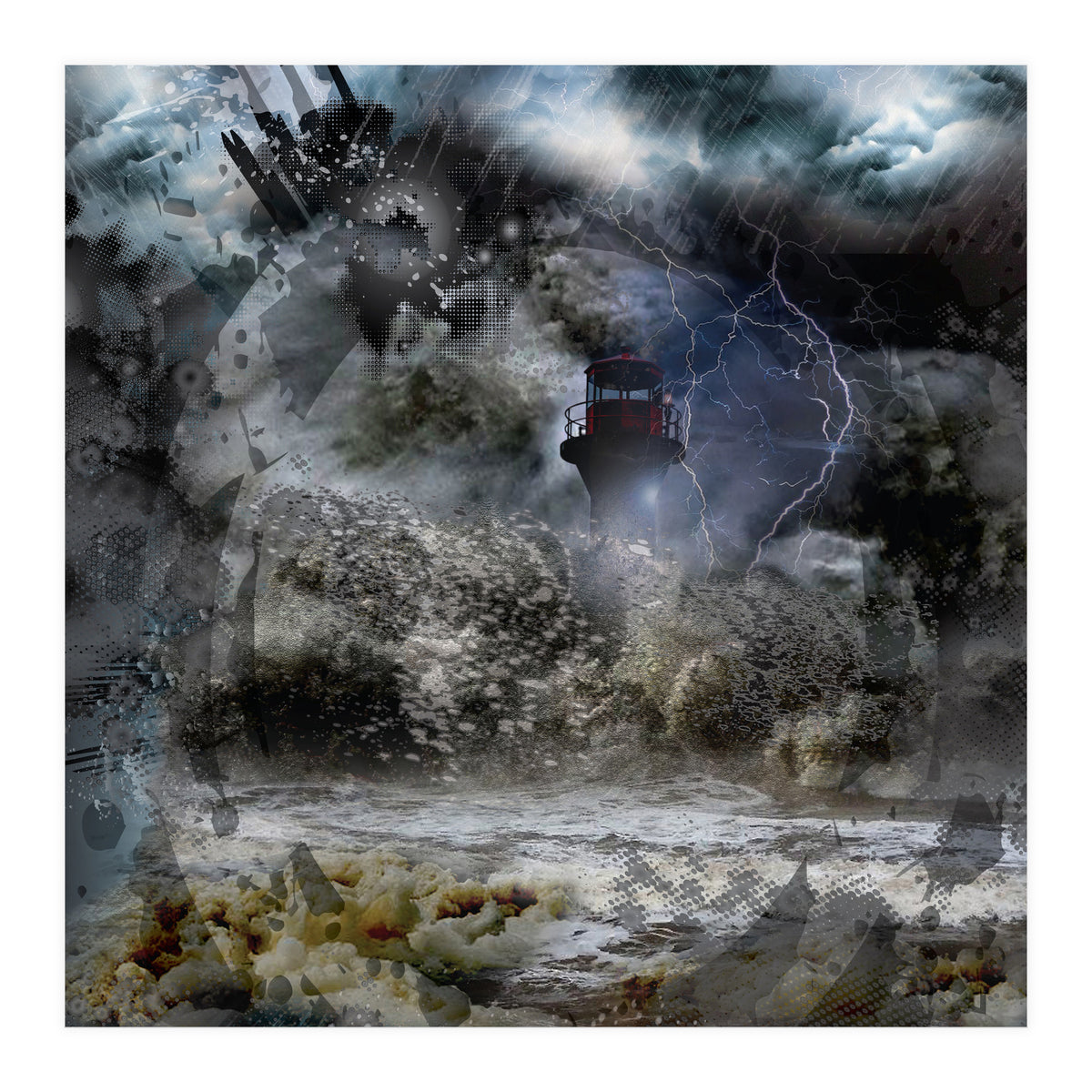 Lighthouse Storm (Print Only)
