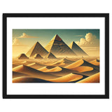 Vintage Egypt, Pyramids Of Giza Poster thumbnail