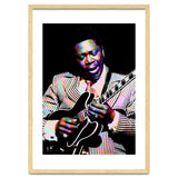 BB King. American Blues Guitarist in Colorful Art thumbnail