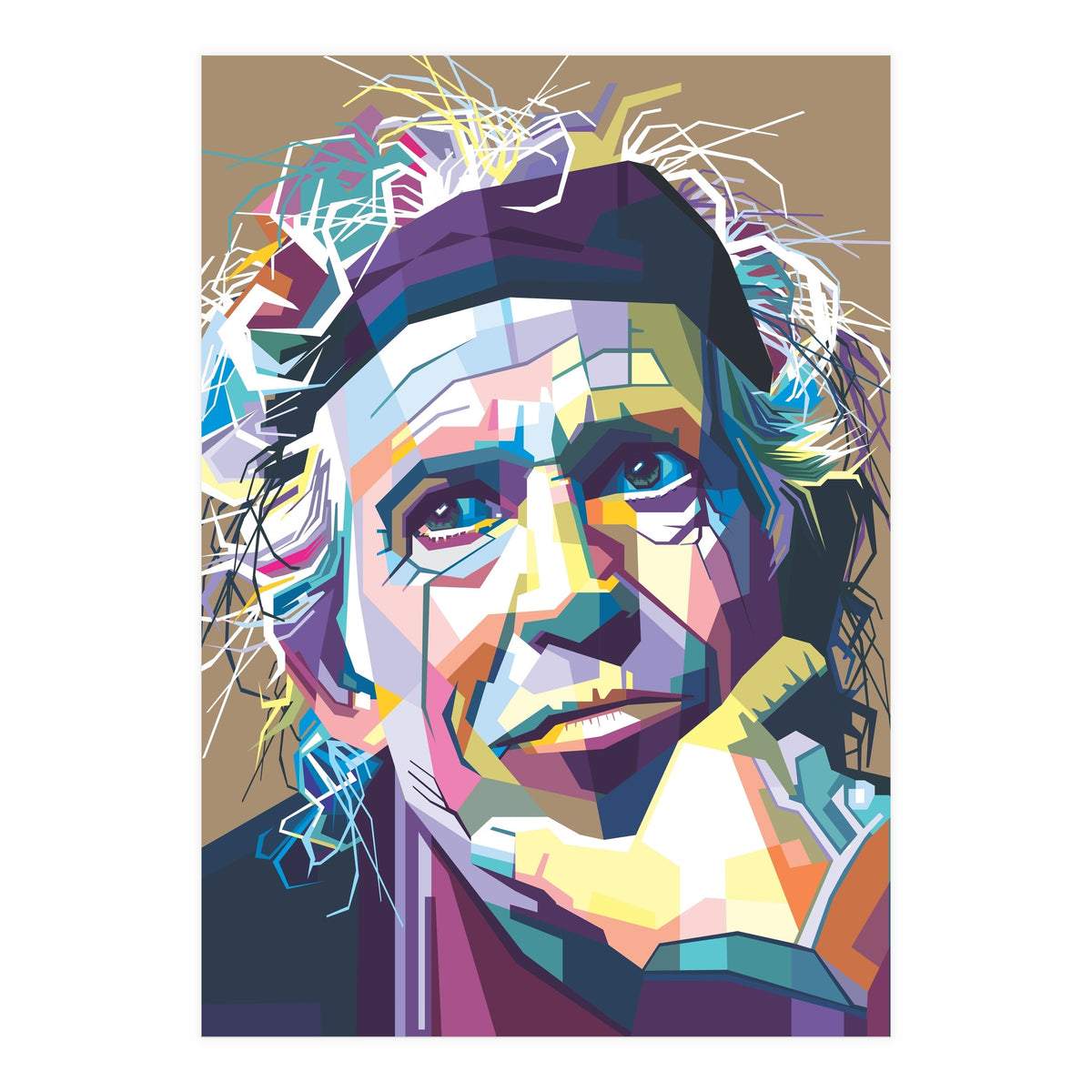 K Richards Pop Art WPAP (Print Only)