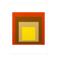 Josef Albers - Red, Brown, Golden (Print Only)