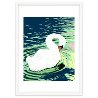 Self Reliance, Swan Birds Painting, Self Esteem Self Love Positivity, Proud Freedom Independence Wildlife Animals