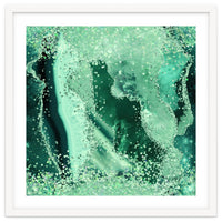Emerald Glitter Agate Texture 03