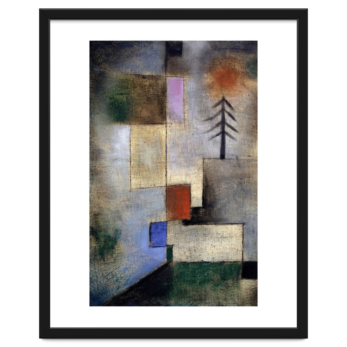 Paul Klee Small Fir Tree Abstract Painting