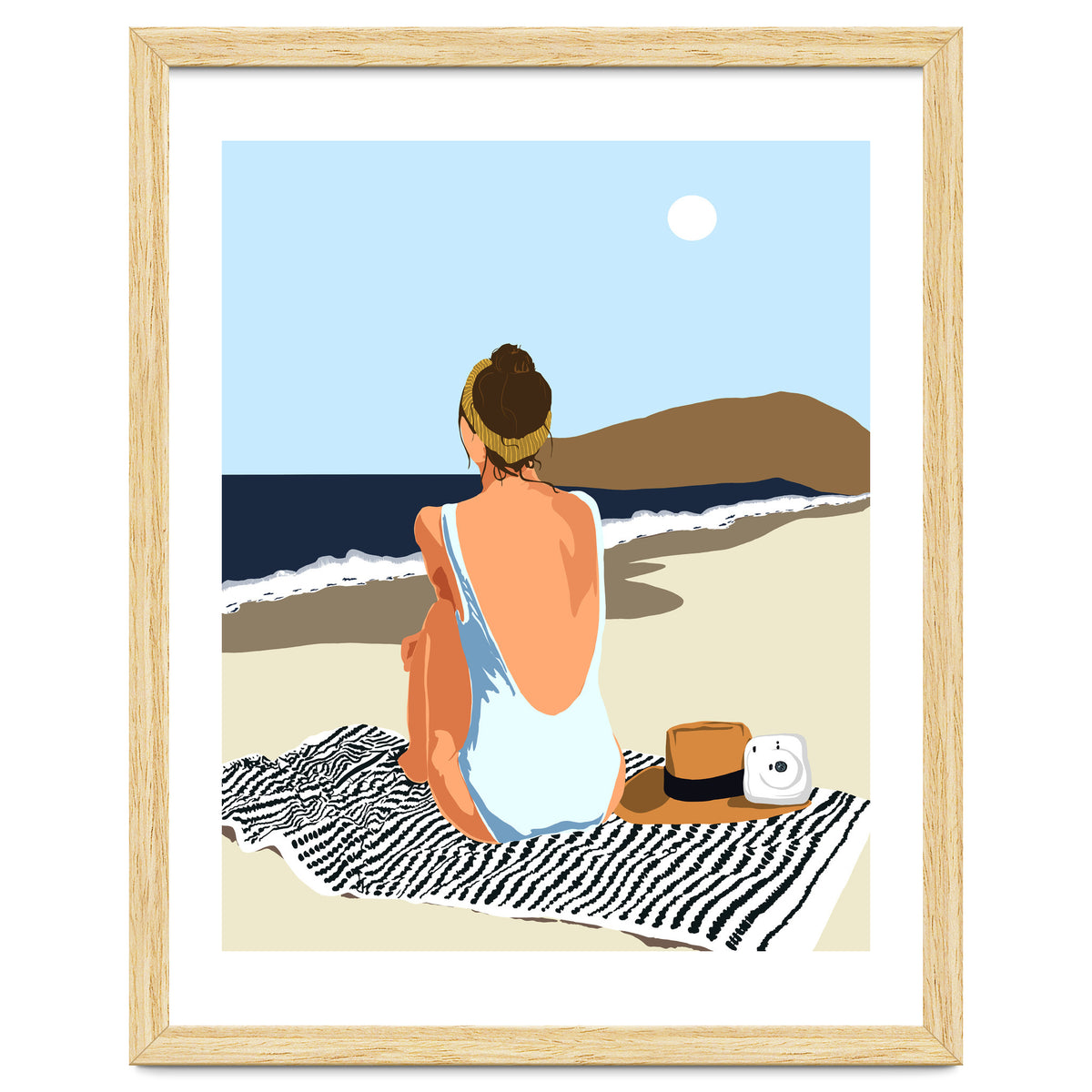 No Posting, No Liking, Just Living, Solitude Solo Woman Travel, Boss Lady Beach Ocean Sea, Summer Tan Bohemian