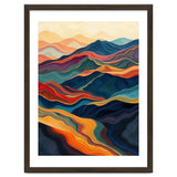 Abstract Mountain Landscape Art with Fluid Textures thumbnail
