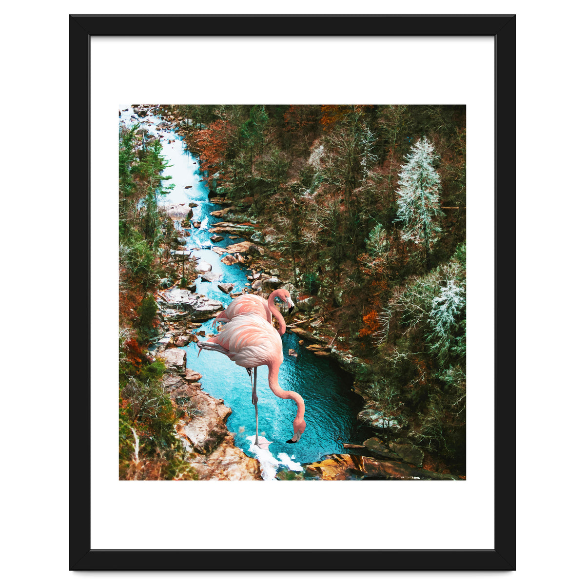 Flamingo Forest #society6 #decor #buyart