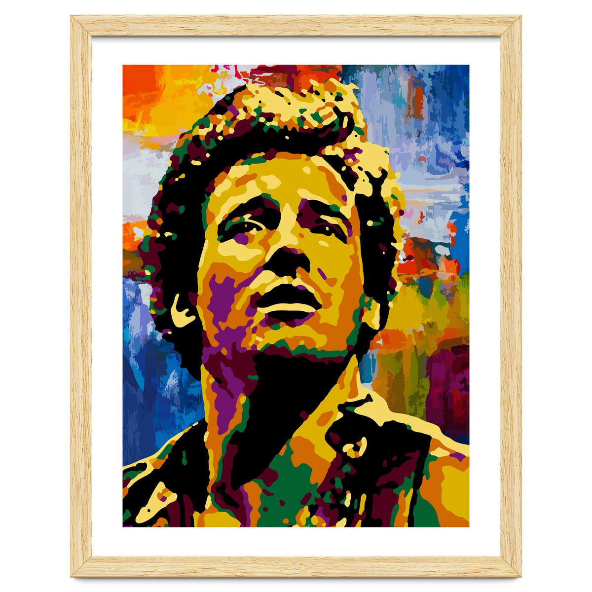 Bruce Springsteen Colorful abstract