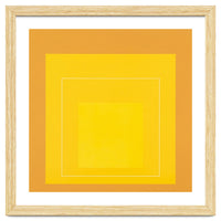 JOSEF ALBERS - HOMAGE TO THE SQUARE ORANGE YELLOW