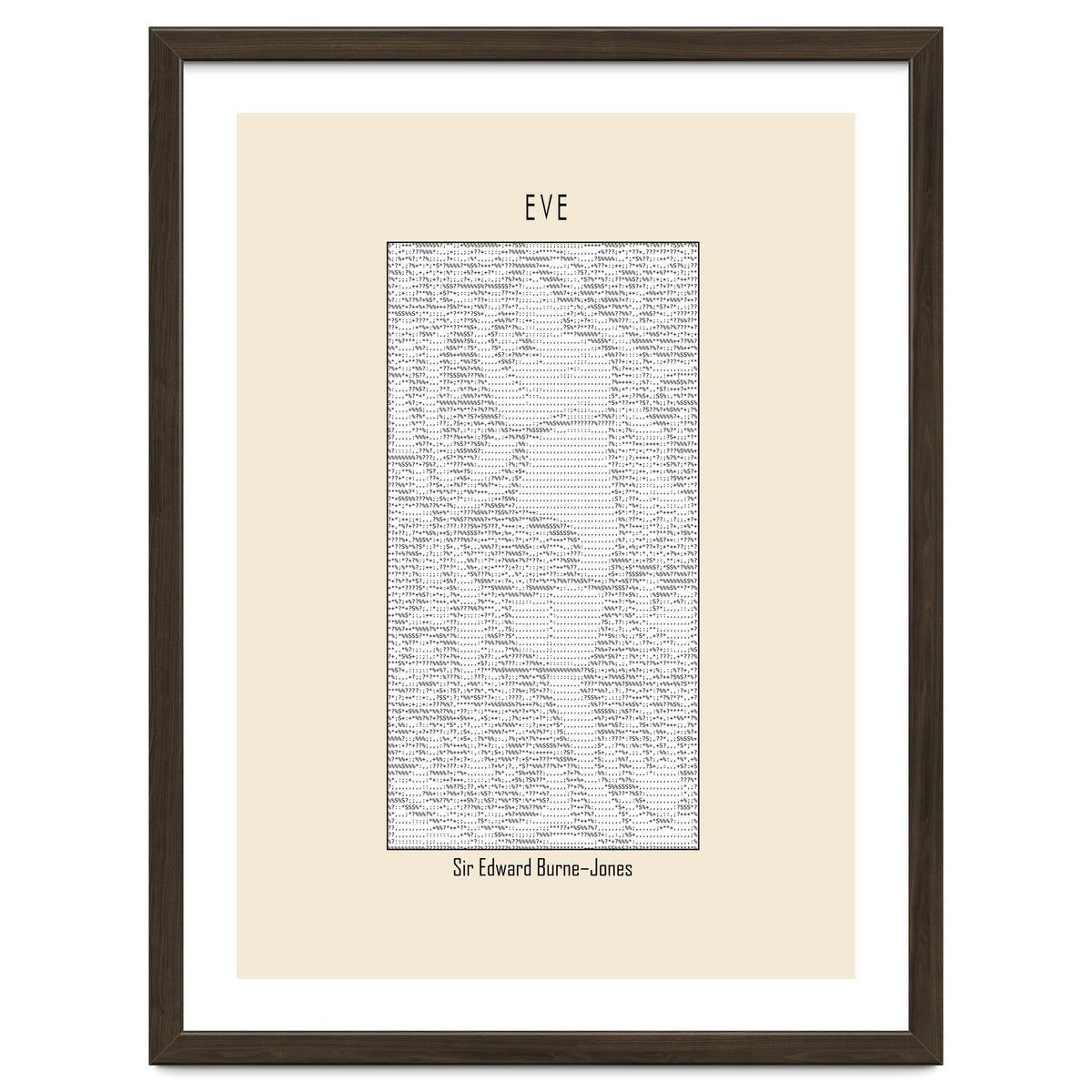 Eve – Sir Edward Burne–jones (ascii Art)