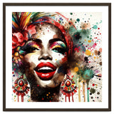 Brazilian Carnival Watercolor Portrait thumbnail