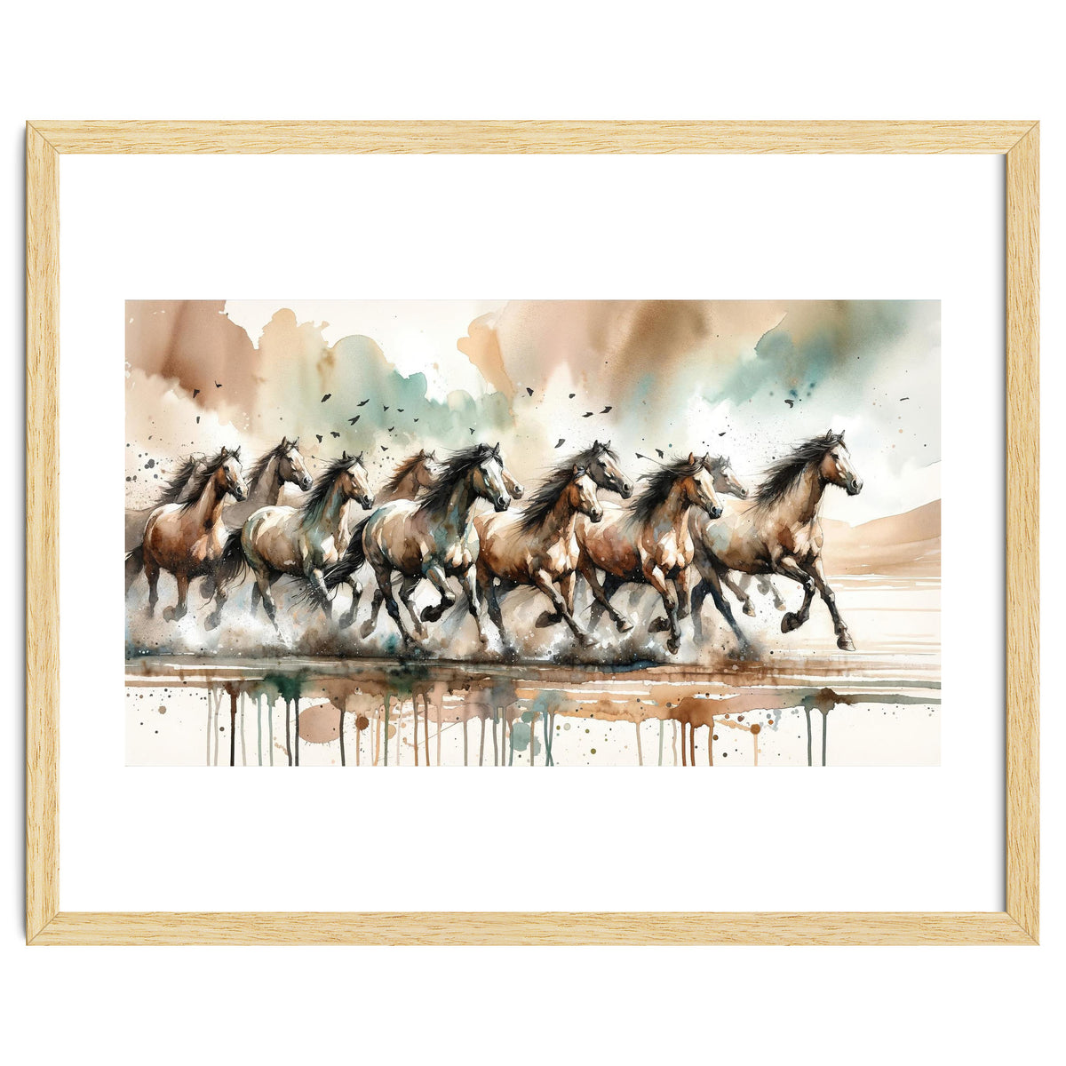 Running Horses Panorama