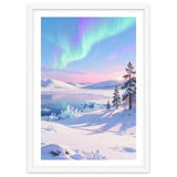 Northern Lights, Aurora Sky, Arctic Landscape, Aurora borealis, Snow Fall thumbnail