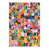 Life On A Checkboard, Abstract Maximalism Eclectic Painting, Bohemian Pop Of Color Illustration (Print Only) thumbnail