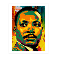Martin Luther King Jr Abstract Art (Print Only)