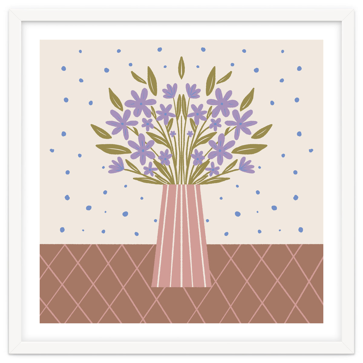 Flower Vase Mocha Mousse