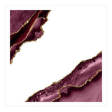 Burgundy & Gold Agate Texture 19  (Print Only) thumbnail