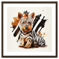 Watercolor Yorkshire Terrier Dog