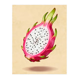 Dragonfruit, Watercolor Illustration, Tropical Pink Art (Print Only) thumbnail