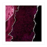 Burgundy & Silver Agate Texture 01  (Print Only) thumbnail