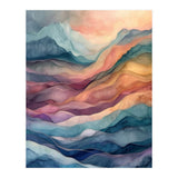 Abstract Fluid Mountain Landscape Art (Print Only) thumbnail