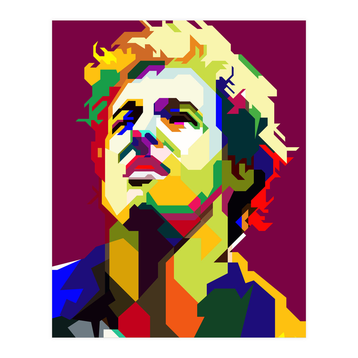 Bruce Springsteen Pop Art WPAP (Print Only)
