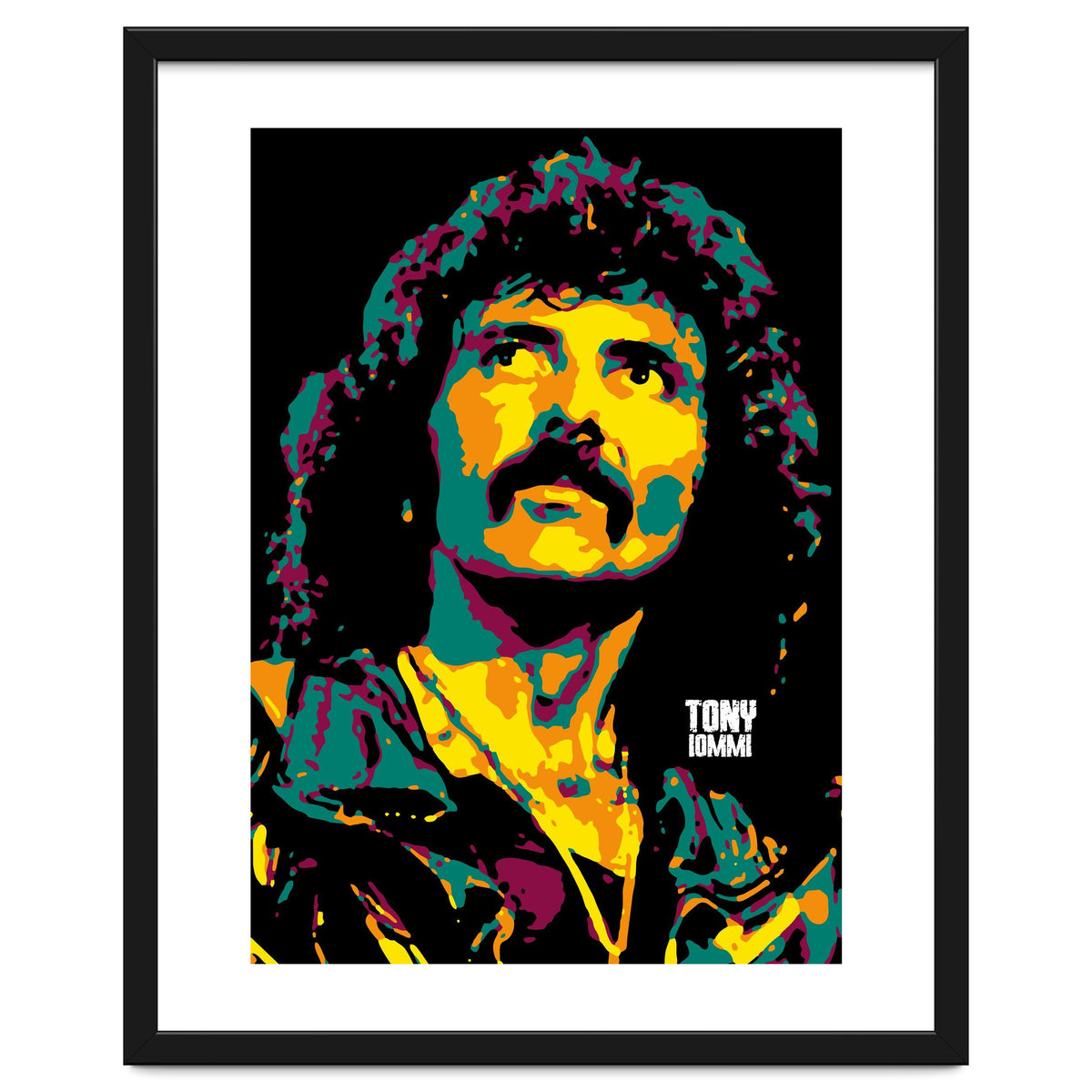 Tony Iommi Portrait Pop Art
