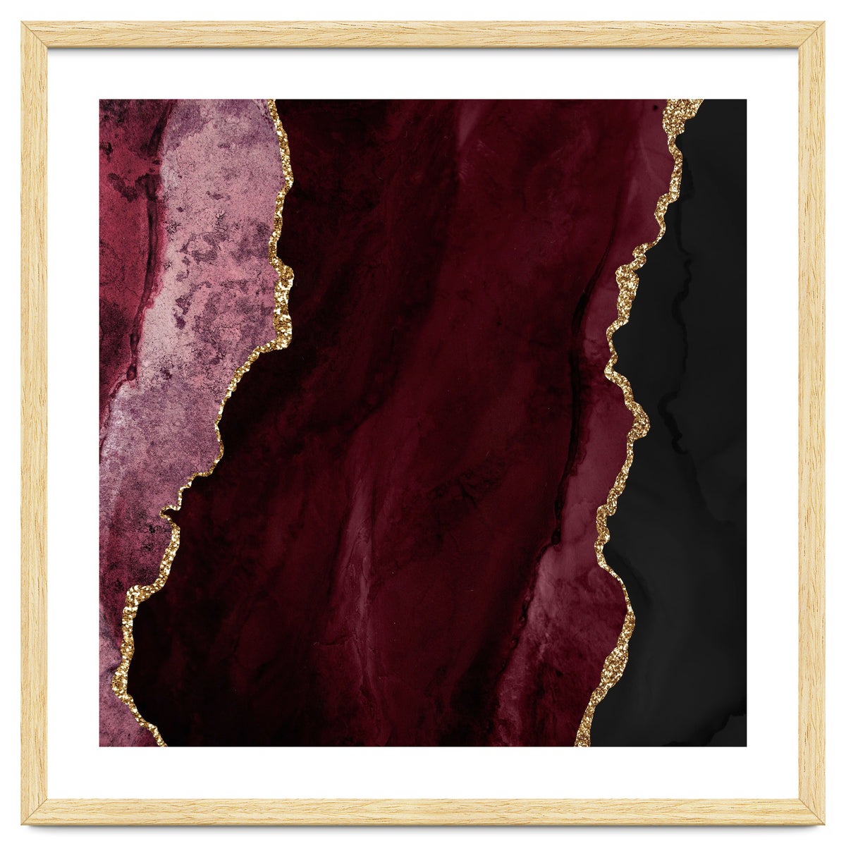 Burgundy & Gold Agate Texture 01