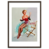 Sexy Pinup Actress Posing With a Mirror thumbnail