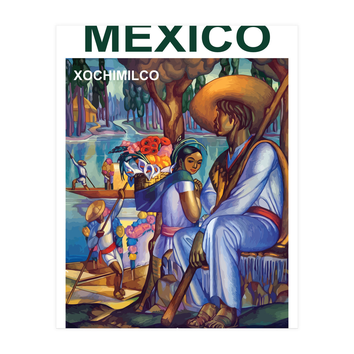 Mexico Xochimilco (Print Only)