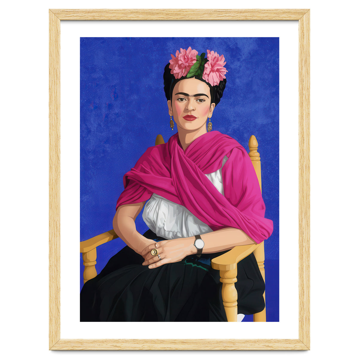 Frida Kahlo Portrait Illustration