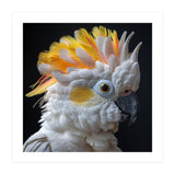 Close Up Of A Cockatoo Parrot With Yellow Crest (Print Only) thumbnail