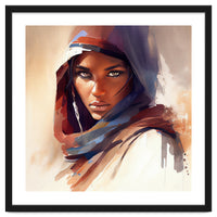 Watercolor Tuareg Woman #10