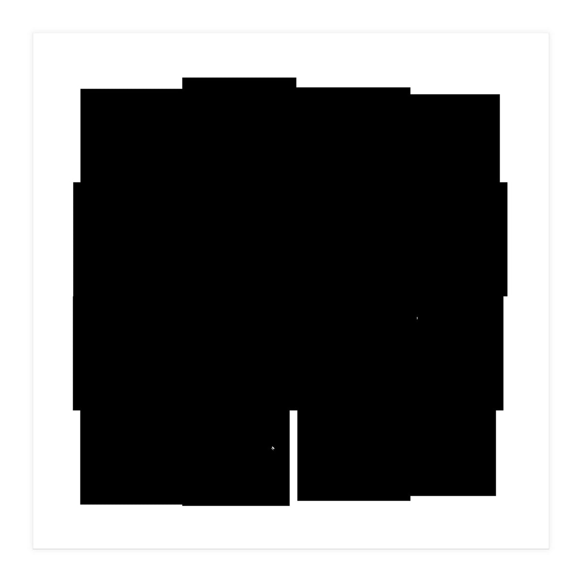 Fantasy Black Flower  (Print Only)