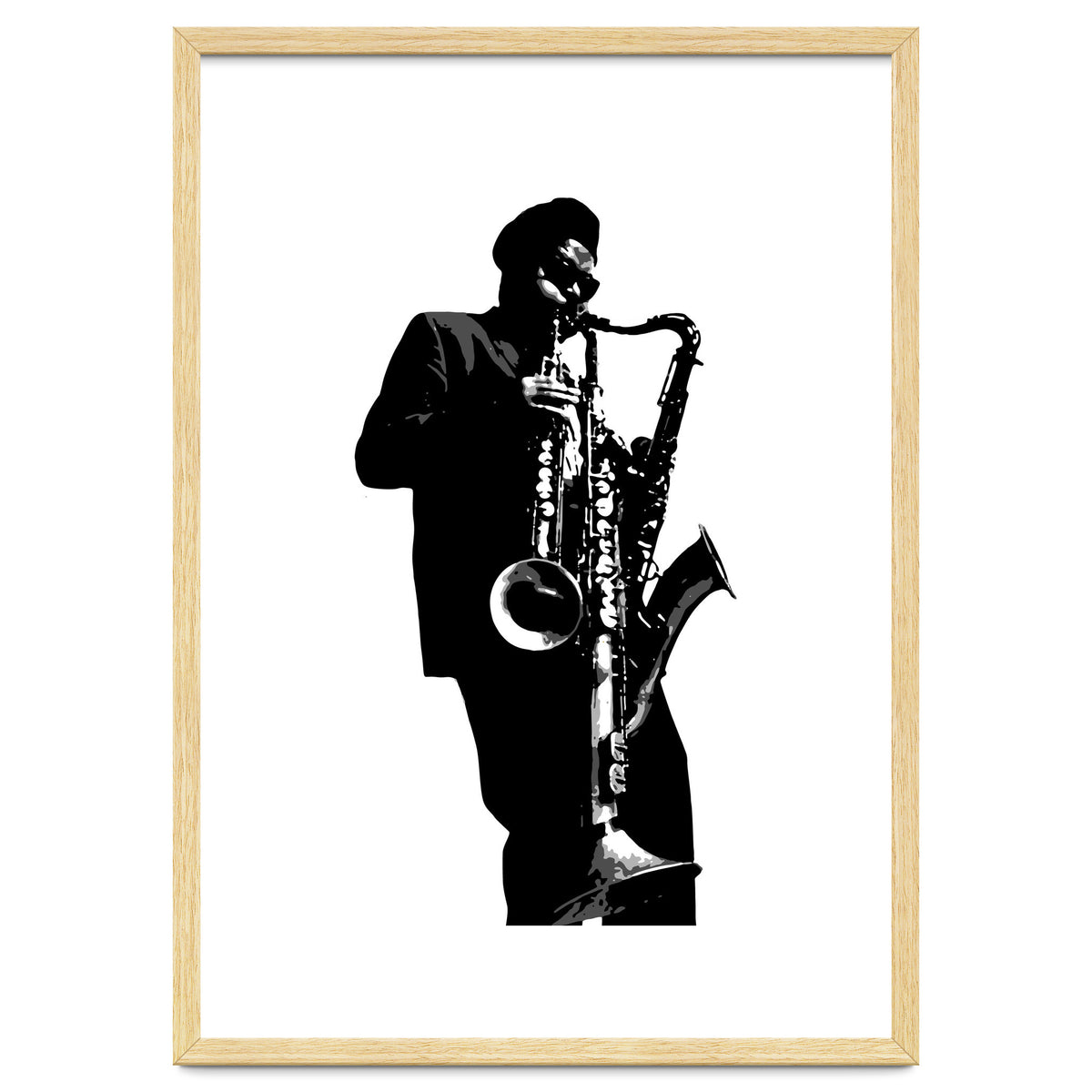 Rahsaan Roland Kirk Jazz Music Legend in Grayscale
