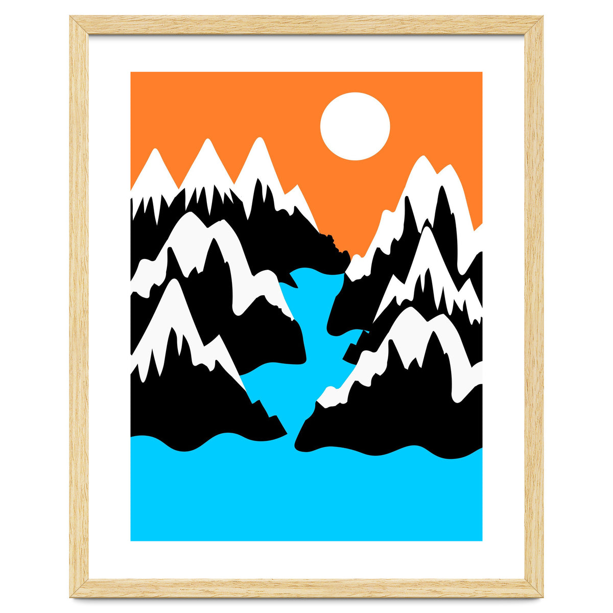 Mountainous River Mouth