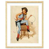 Pinup Cowgirl With A Key thumbnail
