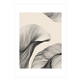 Black And White Flowing Lines Organic Shapes  (Print Only) thumbnail