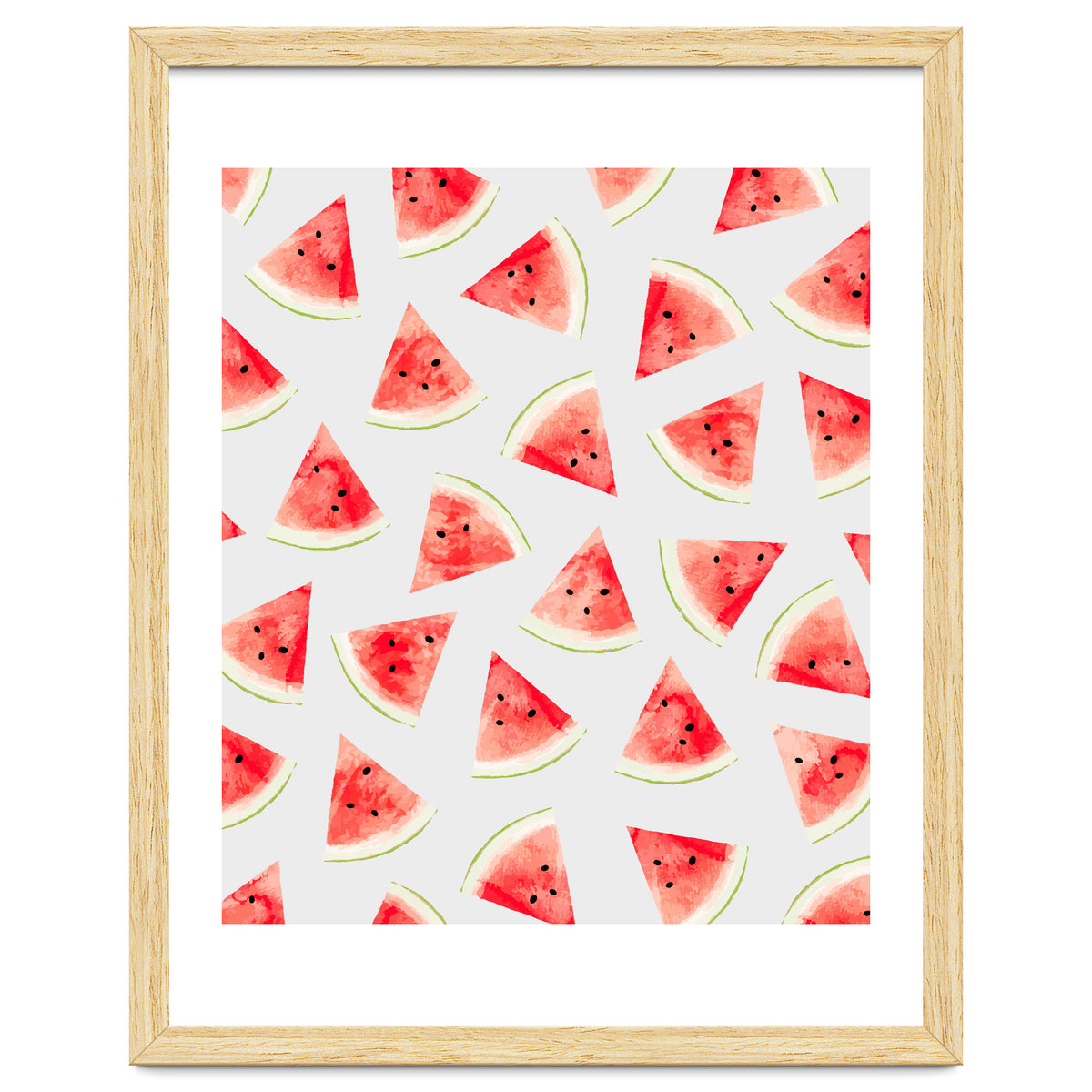 Watercolor Watermelon Pattern