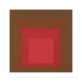 JOSEF ALBERS - HOMAGE TO THE SQUARE, RED, BROWN  (Print Only) thumbnail