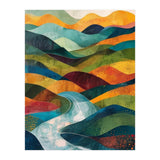 Abstract Rolling Hills Landscape (Print Only) thumbnail