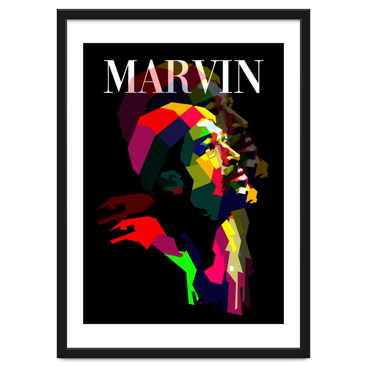 Marvin Gaye RNB Singer Pop Art WPAP