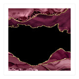 Burgundy & Gold Agate Texture 18  (Print Only) thumbnail