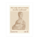 The Lady With An Ermine (cecilia Gallerani) – Leonardo Da Vinci (1489–1491) (Print Only) thumbnail